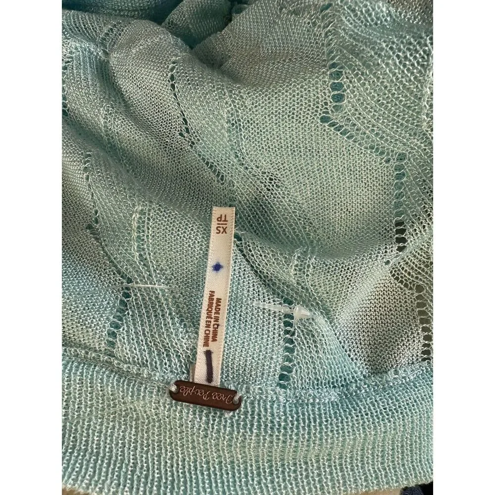 NEW Free People Ruffle Cardi Size XS.